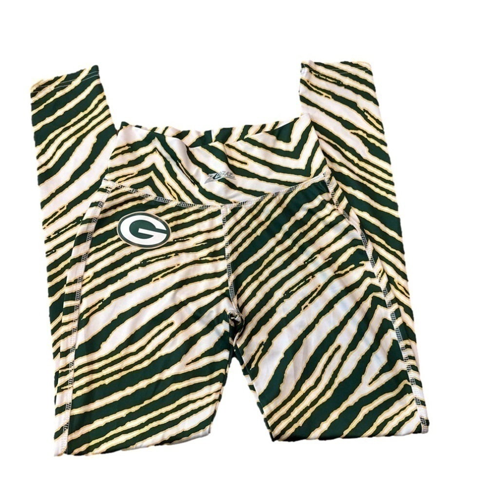 Green Bay Packers Women's Zebra Print Leggings